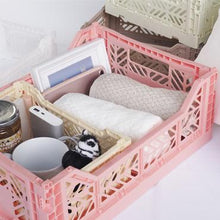 Load image into Gallery viewer, Folding Crate - Mini - Salmon Pink
