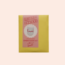 Load image into Gallery viewer, 'Loved' Mini Script Embroidery Board Kit