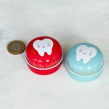 Load image into Gallery viewer, Red Tooth Fairy Tin
